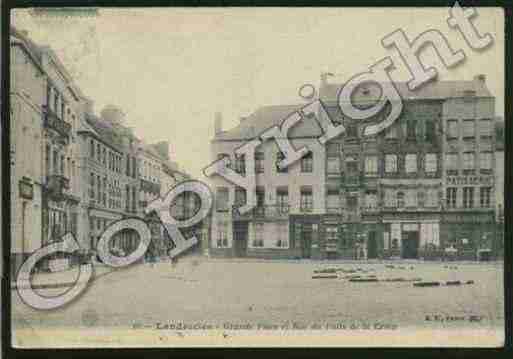 Ville de LANDRECIES Carte postale ancienne