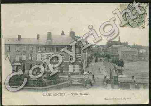 Ville de LANDRECIES Carte postale ancienne