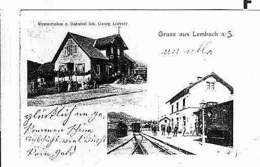 Ville de LEMBACH Carte postale ancienne