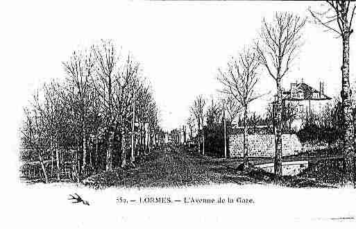 Ville de LORMES Carte postale ancienne