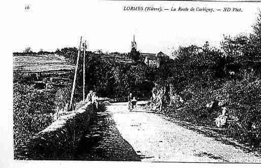 Ville de LORMES Carte postale ancienne