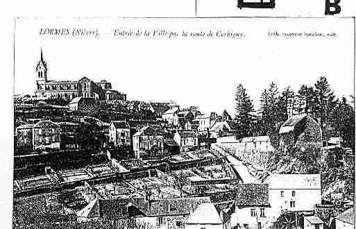 Ville de LORMES Carte postale ancienne