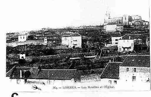 Ville de LORMES Carte postale ancienne