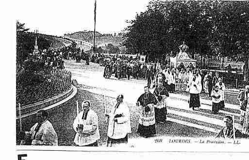 Ville de LOURDES Carte postale ancienne