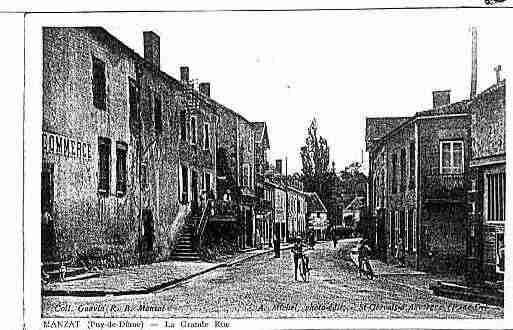 Ville de MANZAT Carte postale ancienne