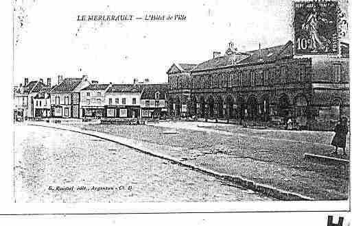 Ville de MERLERAULT(LE) Carte postale ancienne