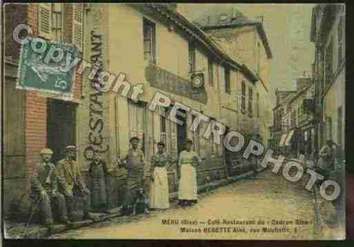 Ville de MERU Carte postale ancienne