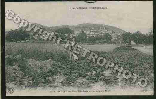 Ville de MEZEL Carte postale ancienne