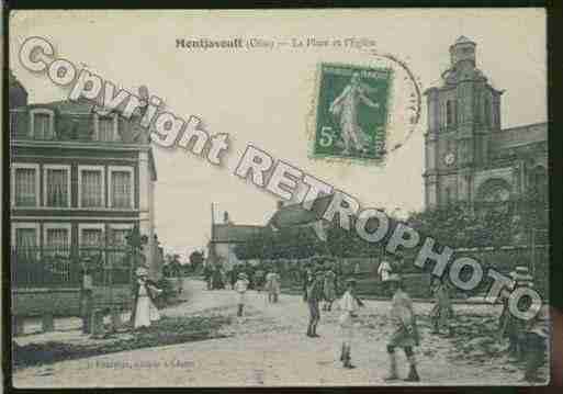 Ville de MONTJAVOULT Carte postale ancienne