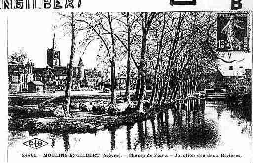 Ville de MOULINSENGILBERT Carte postale ancienne