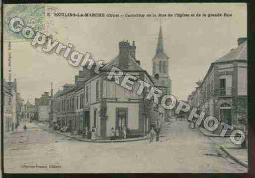 Ville de MOULINSLAMARCHE Carte postale ancienne