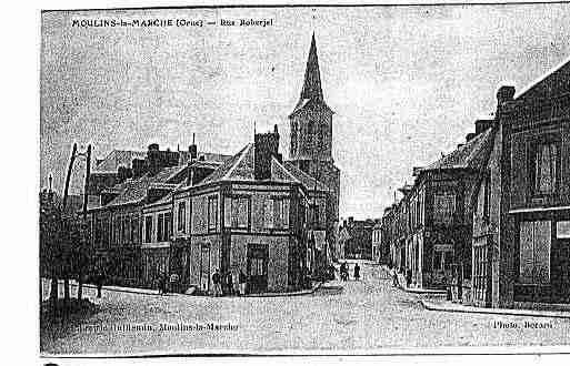 Ville de MOULINSLAMARCHE Carte postale ancienne