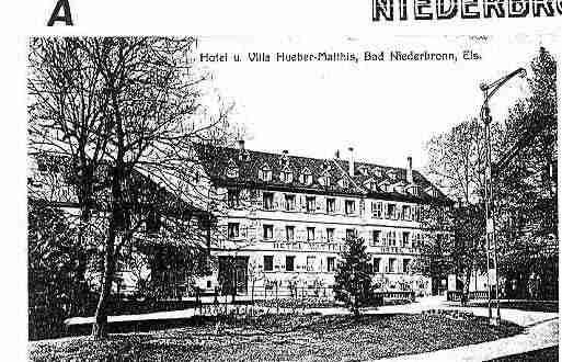 Ville de NIEDERBRONNLESBAINS Carte postale ancienne