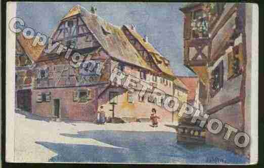 Ville de OBERBRONN Carte postale ancienne