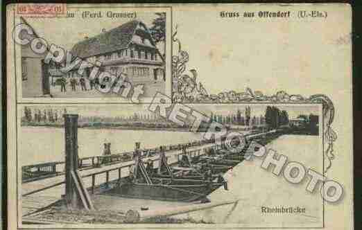 Ville de OFFENDORF Carte postale ancienne