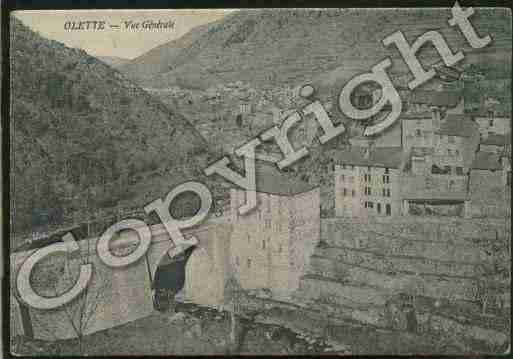 Ville de OLETTE Carte postale ancienne