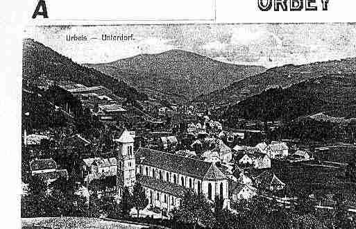 Ville de ORBEY Carte postale ancienne