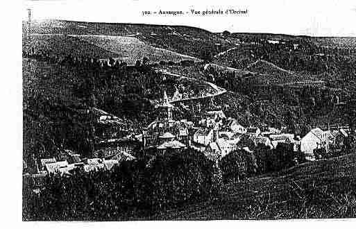 Ville de ORCIVAL Carte postale ancienne