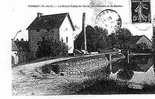 Ville de PIONSAT Carte postale ancienne