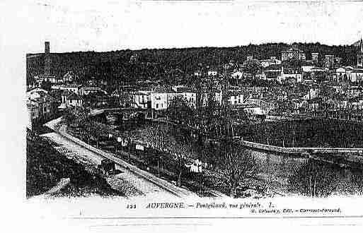 Ville de PONTGIBAUD Carte postale ancienne