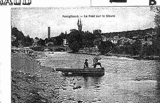 Ville de PONTGIBAUD Carte postale ancienne