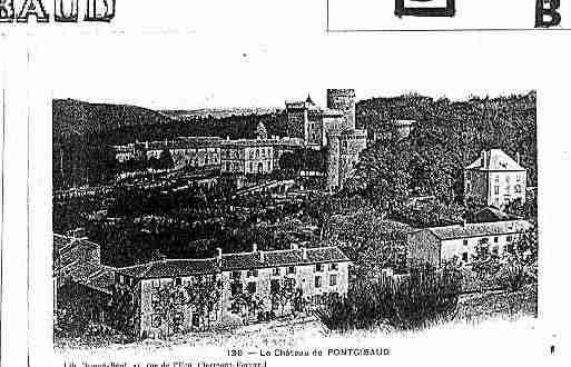 Ville de PONTGIBAUD Carte postale ancienne