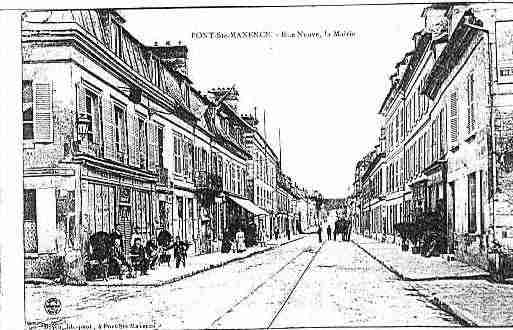 Ville de PONTSTMAXENCESARRON Carte postale ancienne