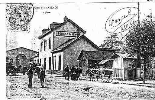 Ville de PONTSTMAXENCESARRON Carte postale ancienne