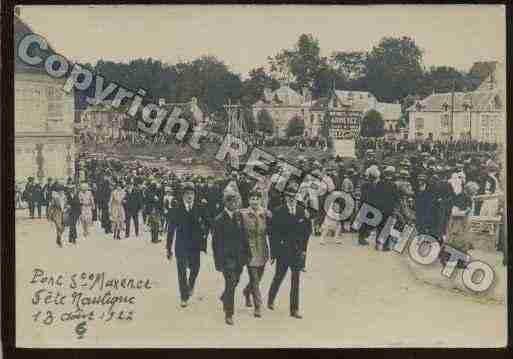 Ville de PONTSTMAXENCESARRON Carte postale ancienne