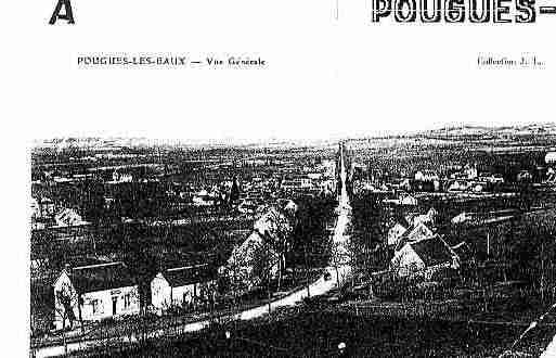 Ville de POUGUESLESEAUX Carte postale ancienne