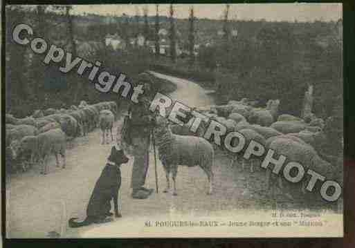 Ville de POUGUESLESEAUX Carte postale ancienne