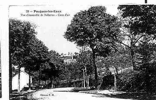 Ville de POUGUESLESEAUX Carte postale ancienne