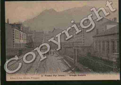 Ville de PRADES Carte postale ancienne