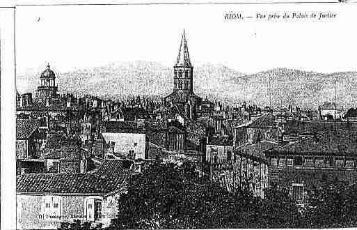 Ville de RIOM Carte postale ancienne