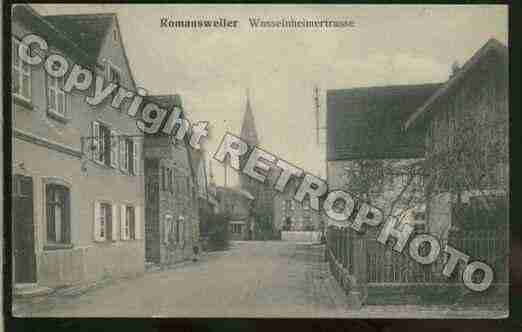 Ville de ROMANSWILLER Carte postale ancienne