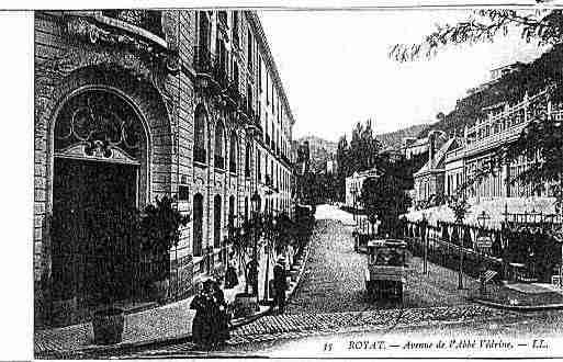 Ville de ROYAT Carte postale ancienne