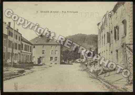 Ville de SAALES Carte postale ancienne