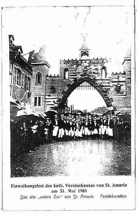 Ville de SAINTAMARIN Carte postale ancienne