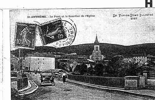 Ville de SAINTANTHEME Carte postale ancienne