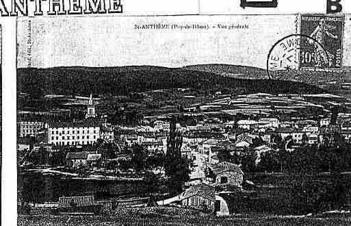 Ville de SAINTANTHEME Carte postale ancienne