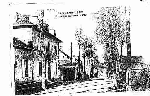 Ville de SAINTBENIND\'AZY Carte postale ancienne