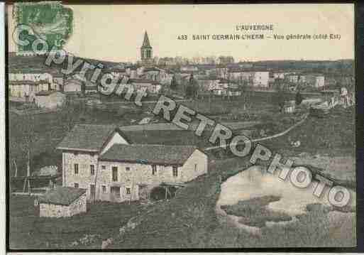 Ville de SAINTGERMAINL\'HERM Carte postale ancienne