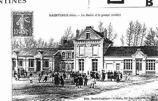 Ville de SAINTINES Carte postale ancienne