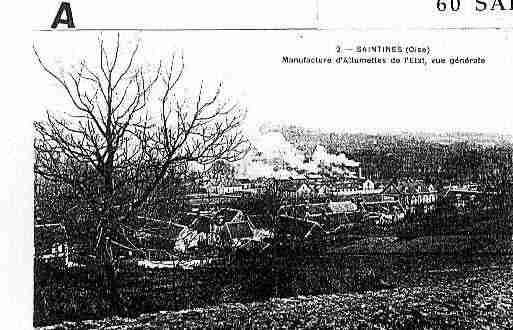 Ville de SAINTINES Carte postale ancienne