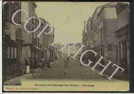 Ville de SAINTLAURENTDELASALANQUE Carte postale ancienne