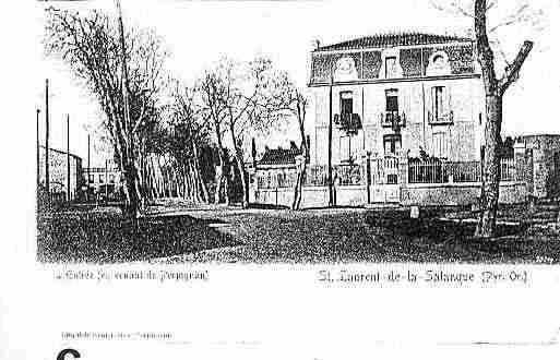 Ville de SAINTLAURENTDELASALANQUE Carte postale ancienne