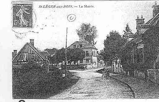 Ville de SAINTLEGERAUXBOIS Carte postale ancienne