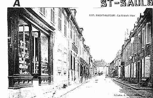 Ville de SAINTSAULGE Carte postale ancienne