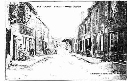 Ville de SAINTSAULGE Carte postale ancienne