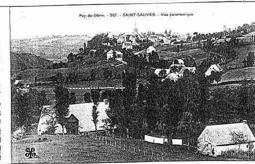 Ville de SAINTSAUVESD\'AUVERGNE Carte postale ancienne